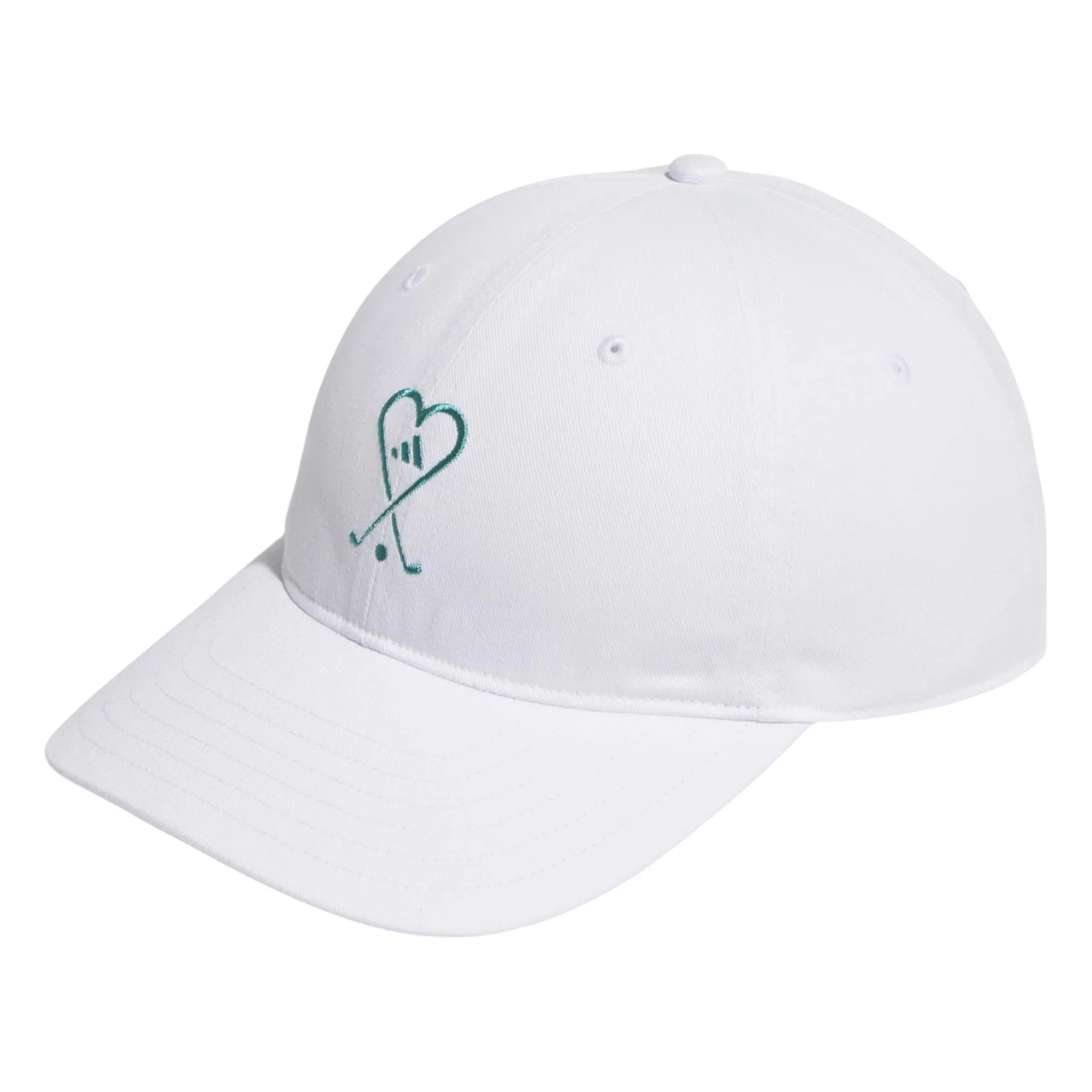 adidas Ladies Cotton Hearts And Clubs Golf Cap JL5661