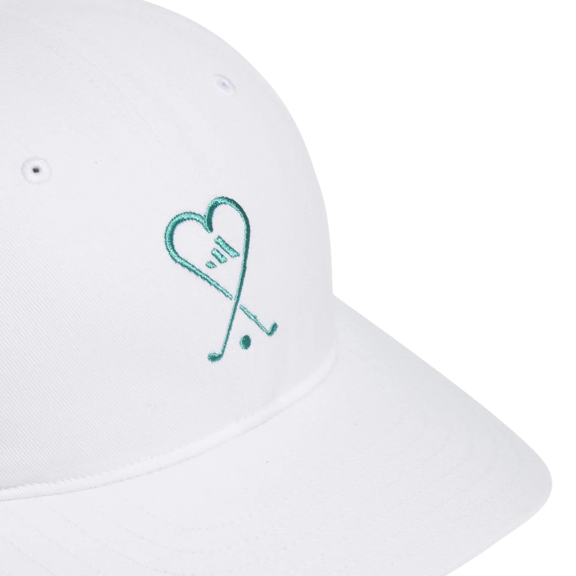 adidas Ladies Cotton Hearts And Clubs Golf Cap JL5661 - Image 2