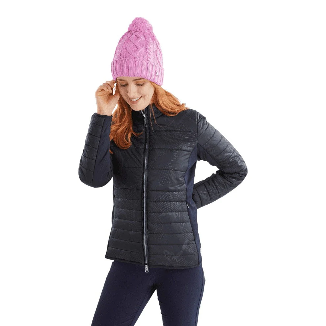 Green Lamb Ladies Krista Fleece Lined Cable Golf Hat AG23998 - Image 2
