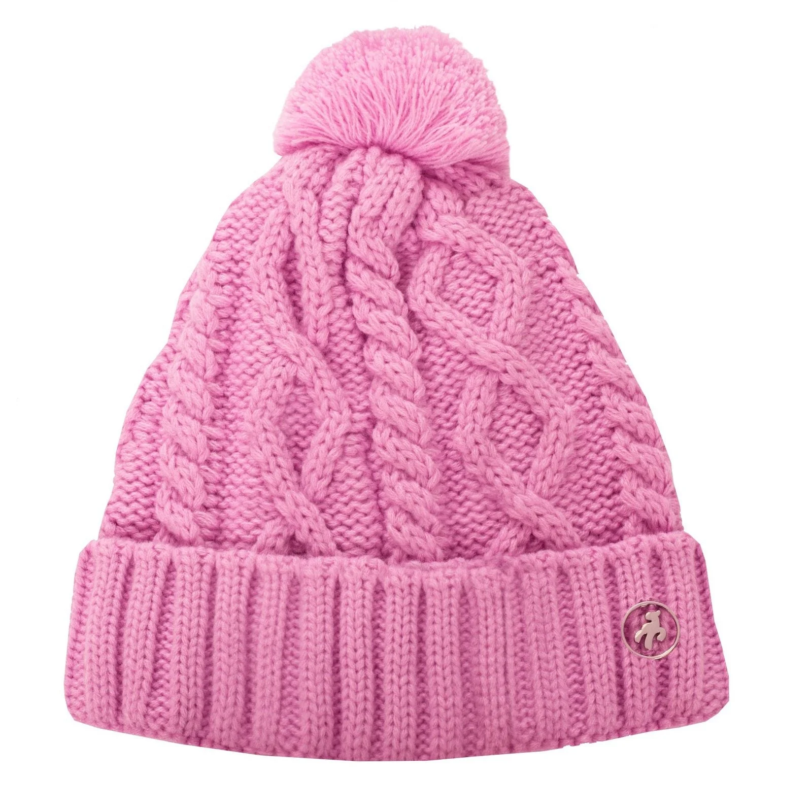 Green Lamb Ladies Krista Fleece Lined Cable Golf Hat AG23998 - Image 3