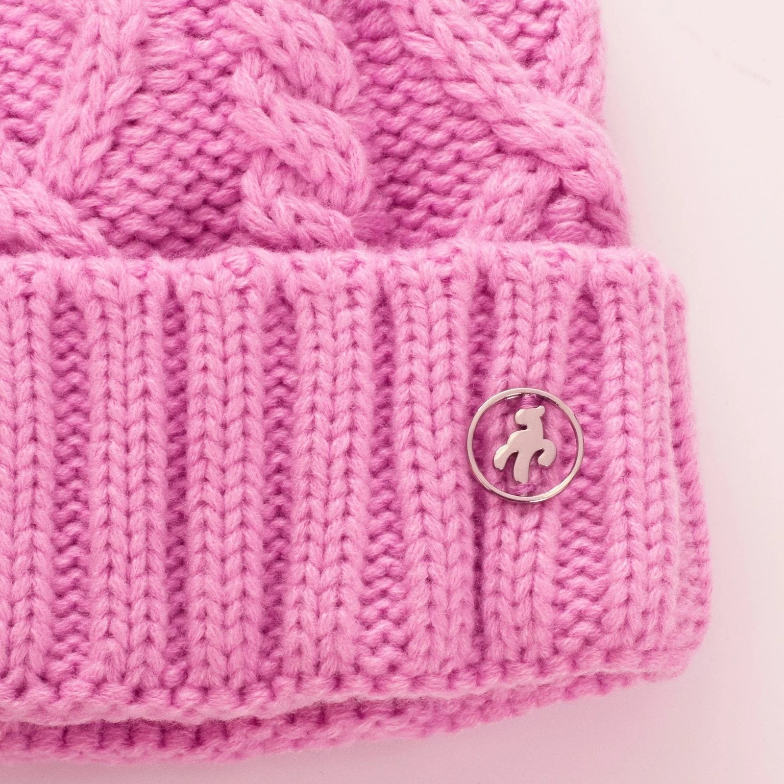 Green Lamb Ladies Krista Fleece Lined Cable Golf Hat AG23998 - Image 4