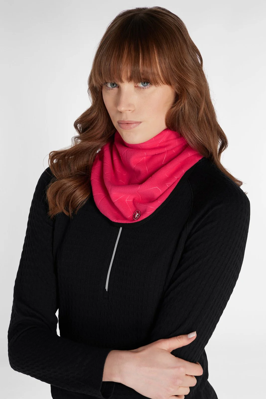 Green Lamb Textured Fleece Golf Snood AG22957 - Image 2