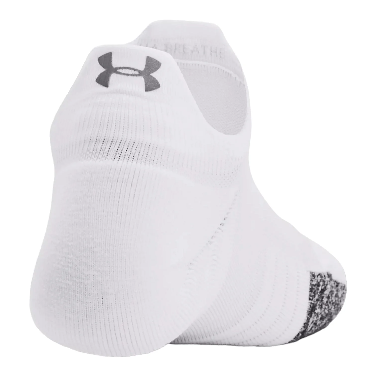 Under Armour Ladies Breathe 2 Pack No Show Socks 1370096 - Image 3