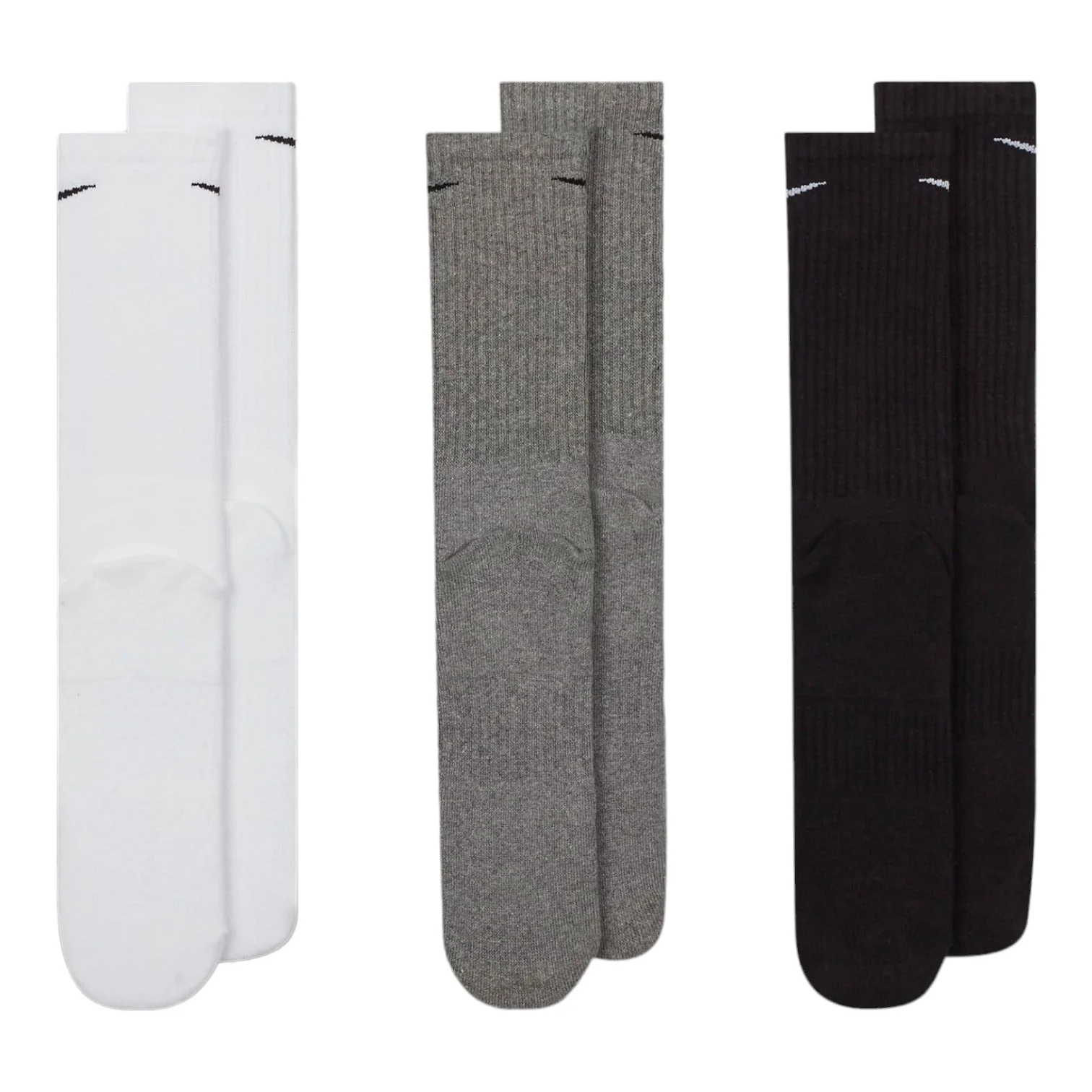 Nike Everyday Cushioned Training Crew 3-Pack Golf Socks SX7664 - Image 3