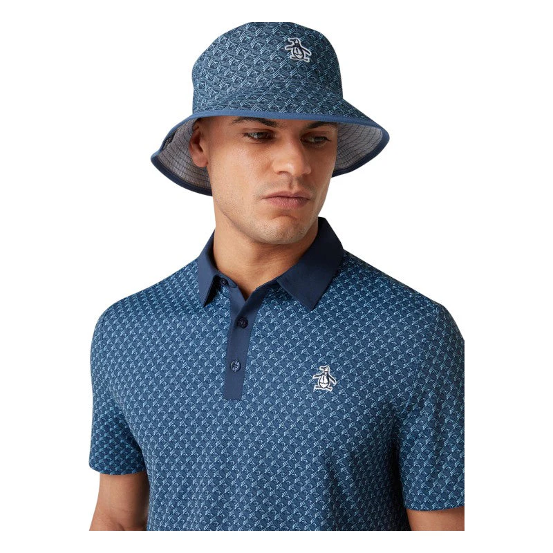 Original Penguin Palm Springs Reversible Golf Bucket Hat OGASF090 - Image 2
