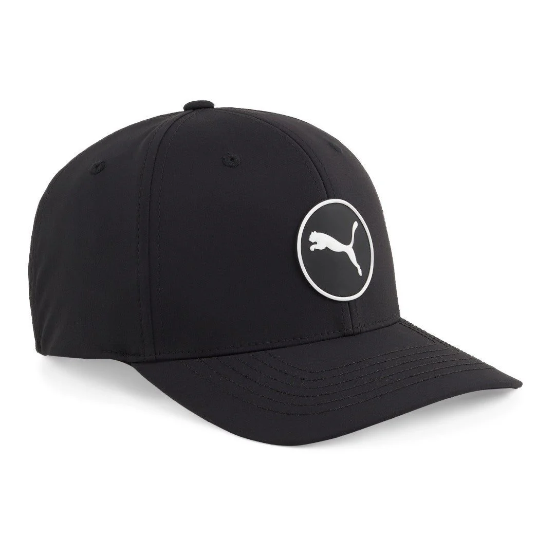 Puma Circle Cat Tech Snapback Golf Cap 025345 - Puma Black