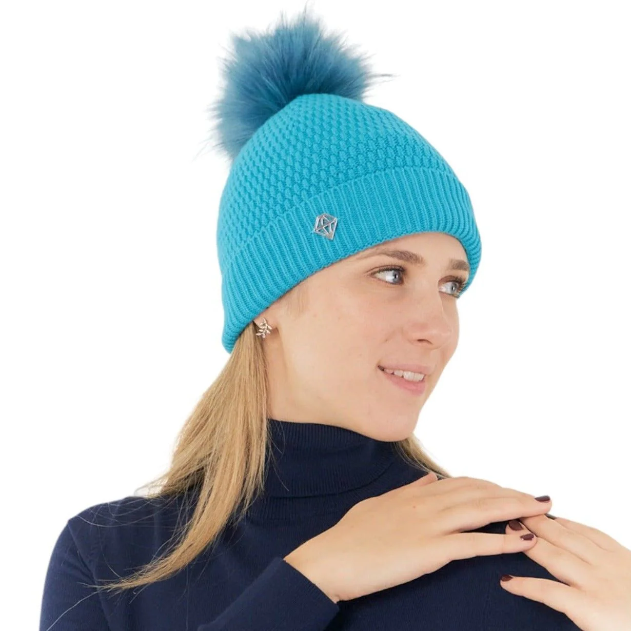 Pure Golf Ladies Greta Waterproof Golf Bobble Hat PG-38601 - Image 2