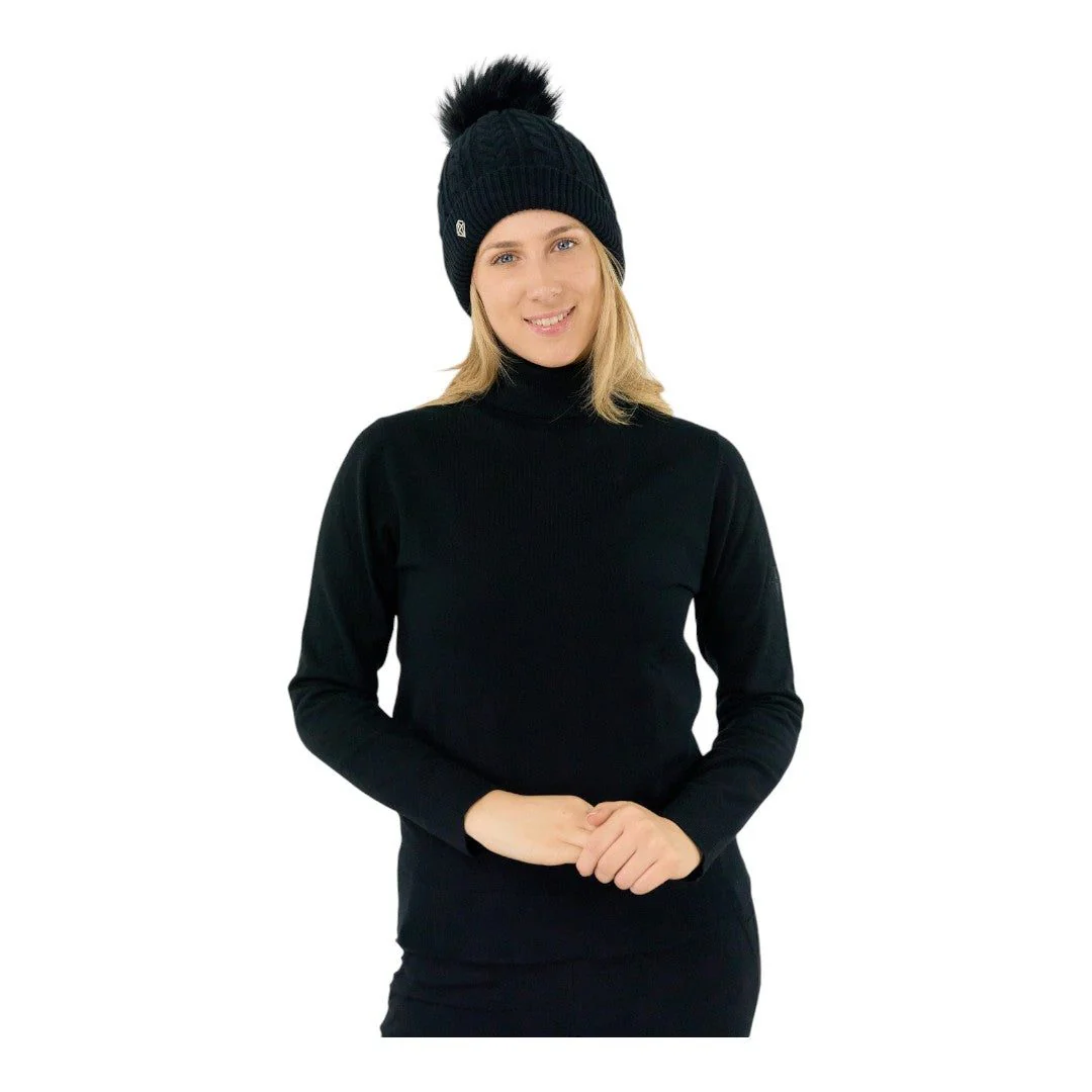 Pure Golf Ladies Suzie Waterproof Lined Golf Bobble Hat PG-48607 - Image 2