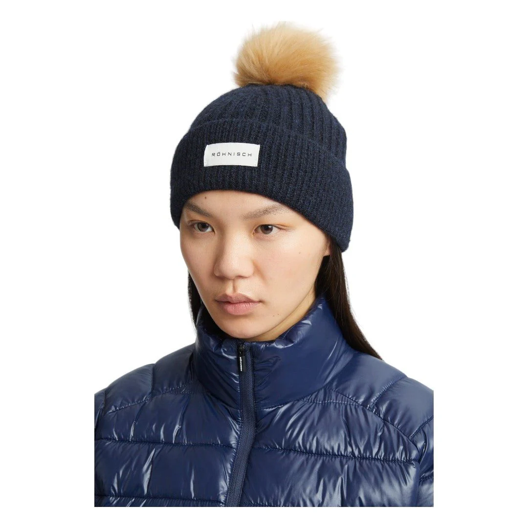 Rohnisch Ladies Pom Rib Golf Beanie 111739 - Image 2