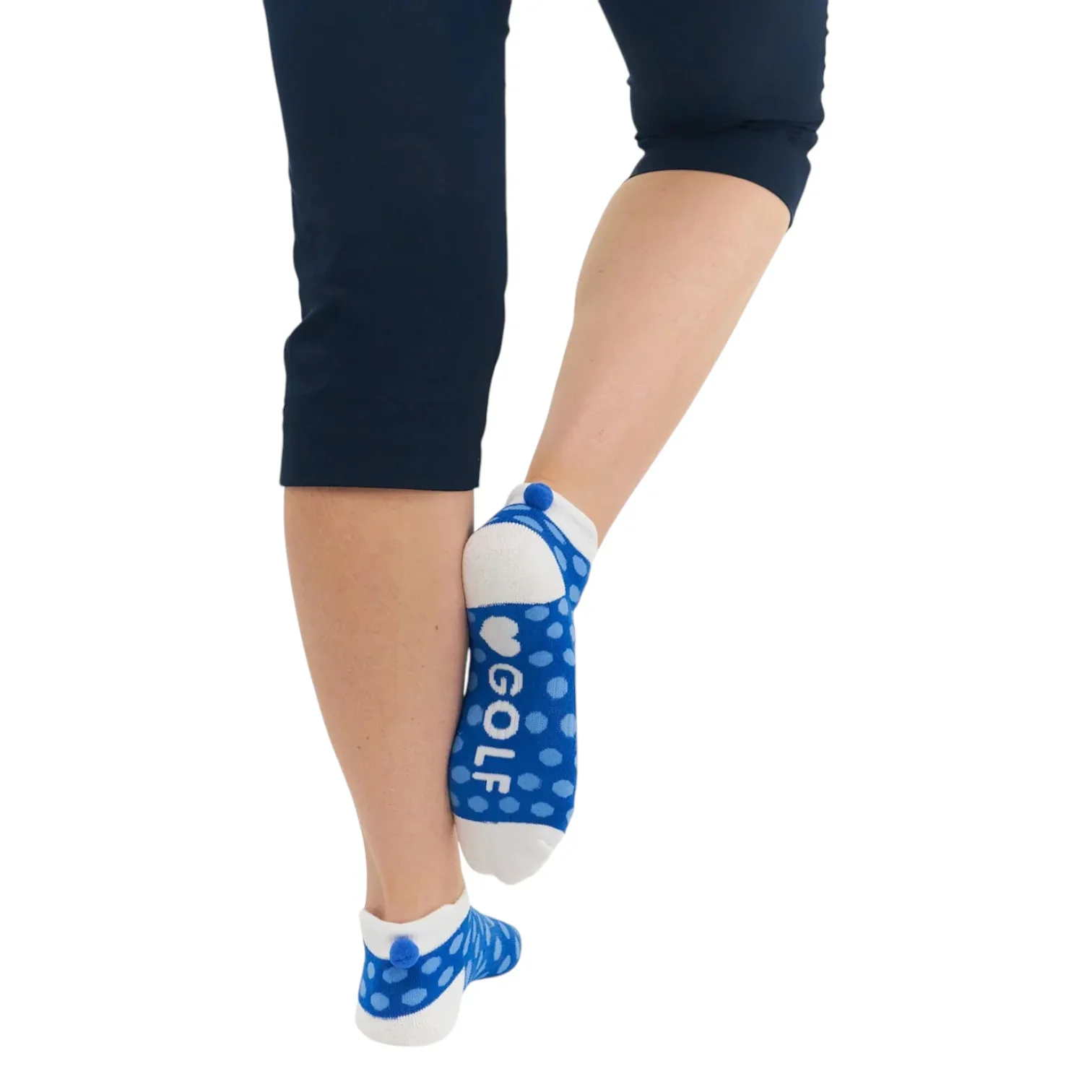 Surprizeshop Ladies Pom Pom Golf Socks SP006001 - Image 2