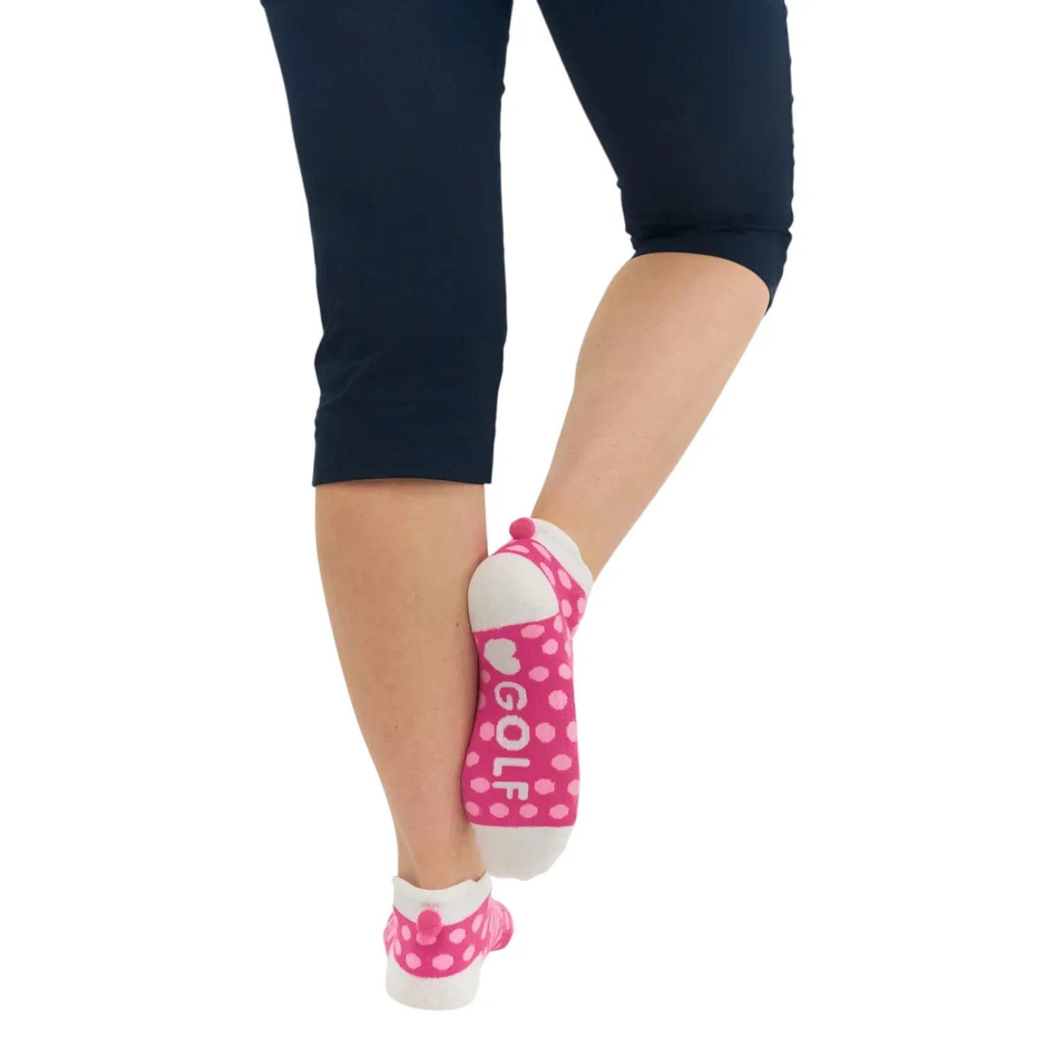 Surprizeshop Ladies Pom Pom Golf Socks SP006001 - Image 3