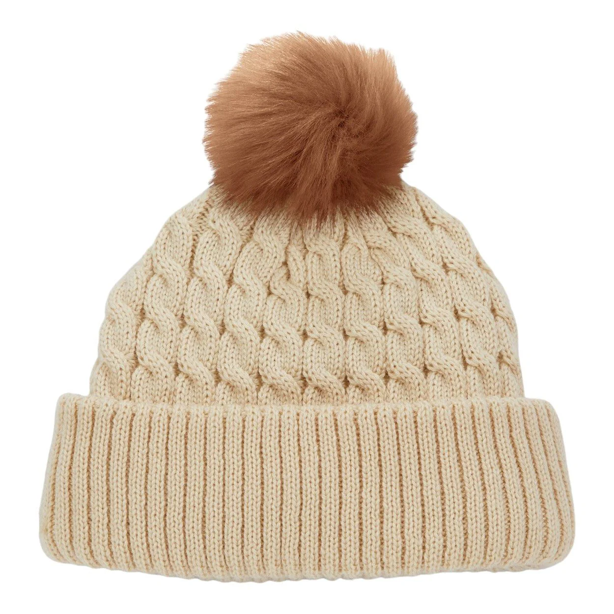 Titleist Cable Knit Pom Pom Golf Beanie TH23WCKNPN2 - Image 2