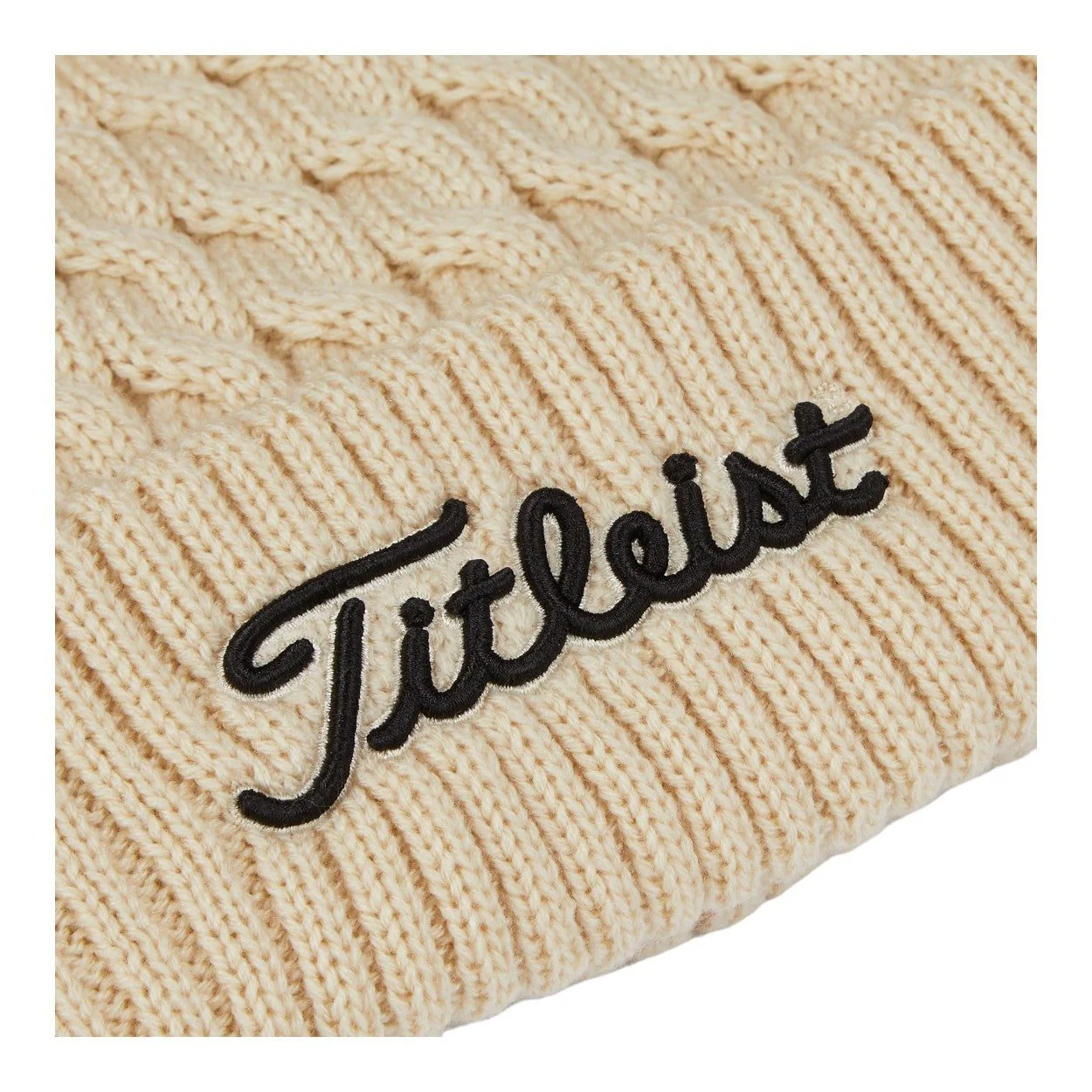 Titleist Cable Knit Pom Pom Golf Beanie TH23WCKNPN2 - Image 3