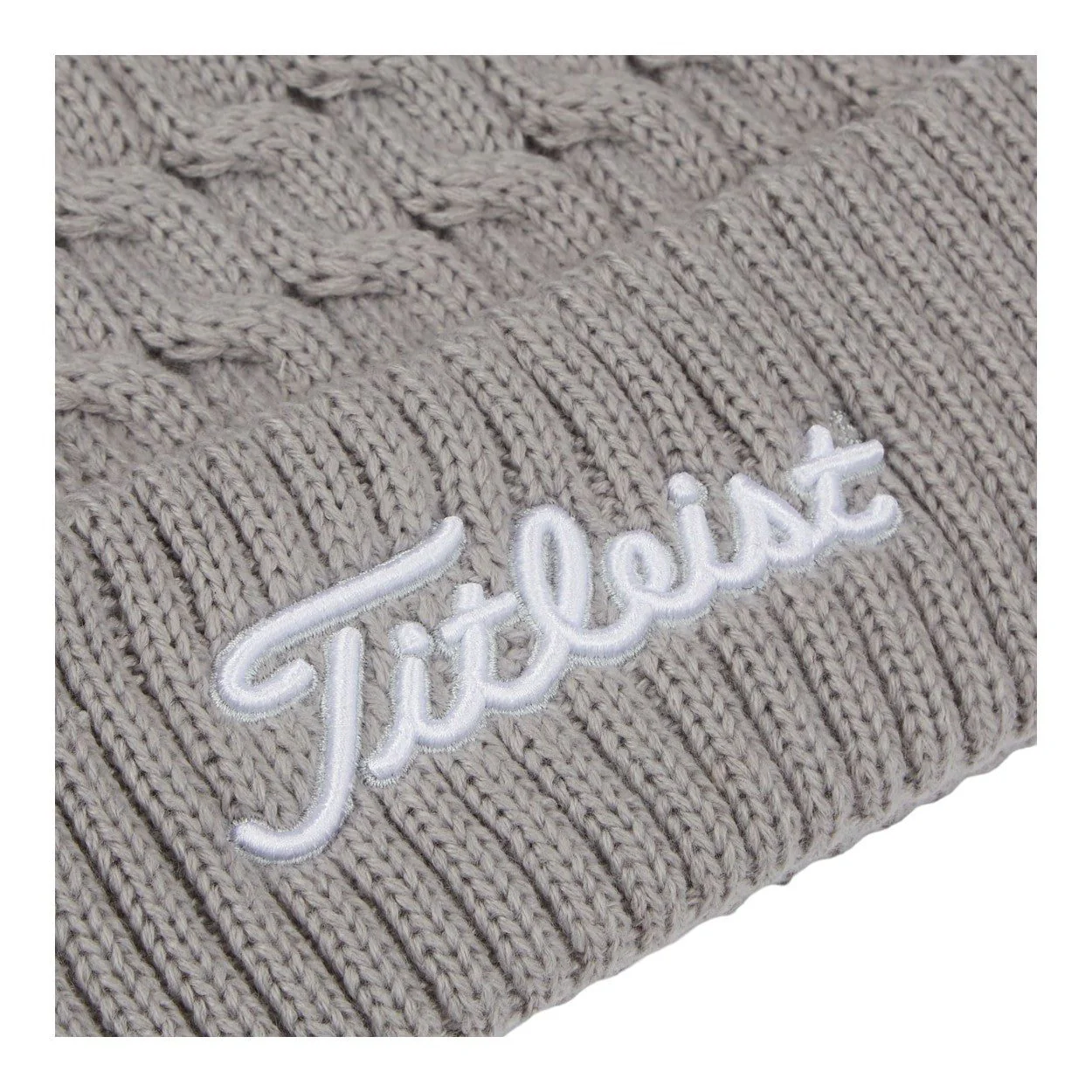 Titleist Cable Knit Pom Pom Golf Beanie TH23WCKNPN2 - Image 3